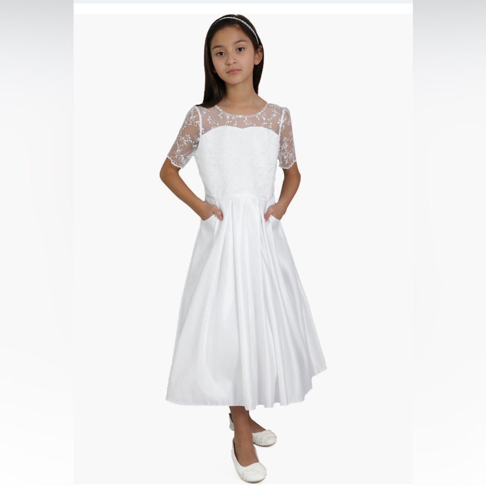 Blush by Us Angles first communion or flower girl dress